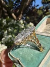 Load image into Gallery viewer, Antique Diamond Navette Cluster Ring in 18ct Gold – Approx. 1.50ct Total