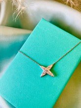 Load image into Gallery viewer, Silver Crossover Fixed Pendant & Chain