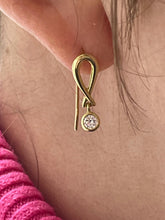 Load image into Gallery viewer, Diamond Earrings Set in 18ct Yellow Gold