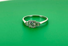 Load image into Gallery viewer, Three Stone Diamond Ring Set in 18ct White Gold