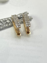 Load image into Gallery viewer, 14ct Yellow Gold Diamond Earrings