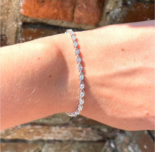 Load image into Gallery viewer, Silver & Cubic Zirconia Bracelet
