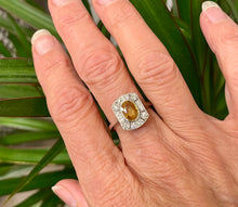 Load image into Gallery viewer, Yellow Sapphire and Diamond Ring Set in Platinum