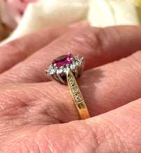 Load image into Gallery viewer, Superb Ruby and Diamond Ring Set in 18ct Yellow Gold