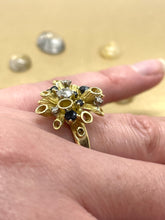 Load image into Gallery viewer, 1960’s Sapphire and Diamond Ring Set in 18ct Yellow Gold