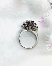 Load image into Gallery viewer, 1960’s Fancy cocktail Ring Set in 18ct White Gold