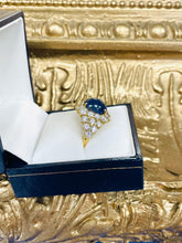 Load image into Gallery viewer, Sapphire & Diamond Preloved Ring