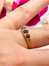 Load image into Gallery viewer, Gorgeous Ruby Gypsy Ring Set in 18ct Yellow Gold
