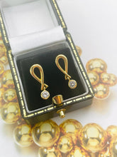 Load image into Gallery viewer, Diamond Earrings Set in 18ct Yellow Gold