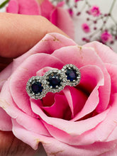 Load image into Gallery viewer, Sapphire & Diamond Trilogy Ring