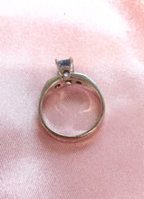 Load image into Gallery viewer, Aquamarine and Diamond Ring in 18ct White Gold