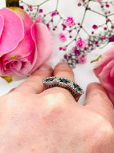 Load image into Gallery viewer, Sapphire & Diamond Trilogy Ring