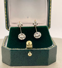 Load image into Gallery viewer, Rose Cut Diamond Dangle Earrings in 18ct Yellow Gold