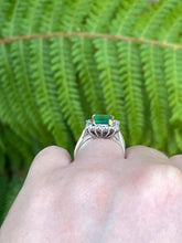 Load image into Gallery viewer, Preloved Emerald and Diamond Ring