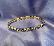 Load image into Gallery viewer, Exceptional and Unique Blue Sapphire and Diamond Bracelet Set in 18ct White Gold