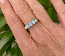 Load image into Gallery viewer, Five Stone Opal Ring in 18ct Yellow Gold