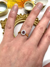 Load image into Gallery viewer, Ruby and Diamond Ring Set in 18ct Yellow Gold