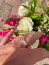 Load image into Gallery viewer, Princess Cut Diamond Set in 18ct White Gold