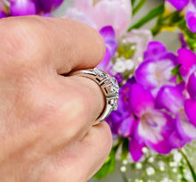 Load image into Gallery viewer, Trilogy Diamond Ring in 18ct White Gold