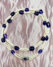 Load image into Gallery viewer, Exquisite Vintage Necklace Set in 9ct White Gold