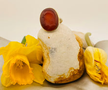 Load image into Gallery viewer, Carnelian Intaglio Ring in 18ct Yellow Gold