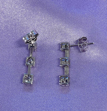 Load image into Gallery viewer, Diamond Drop Earrings in 18ct White Gold