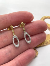 Load image into Gallery viewer, Diamond Contemporary Earrings