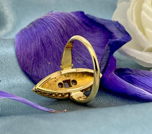 Load image into Gallery viewer, Old Cut Diamonds and Seed Pearl Ring in 18ct Yellow Gold