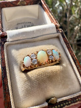Load image into Gallery viewer, Diamond and Opal Ring in 18ct Gold