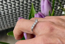 Load image into Gallery viewer, Wishbone Diamond Ring in 18ct White Gold