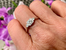 Load image into Gallery viewer, Three Stone Diamond Ring Set in 18ct White Gold