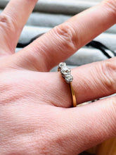 Load image into Gallery viewer, Three Stone Diamond Ring Set in 18ct Yellow Gold