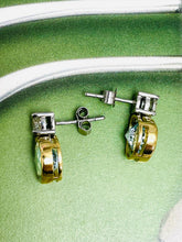 Load image into Gallery viewer, Elegant Aquamarine & Diamond Earrings