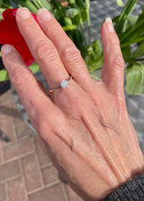 Load image into Gallery viewer, Solitaire Diamond Ring in 18ct White Gold