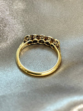 Load image into Gallery viewer, Edwardian Old Cut Diamonds 5 Stone Ring in 18ct Yellow Gold and Platinum