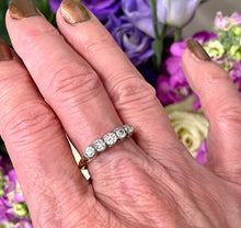 Load image into Gallery viewer, Edwardian Old Cut Diamonds 5 Stone Ring in 18ct Yellow Gold and Platinum