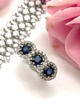 Load image into Gallery viewer, Sapphire & Diamond Trilogy Ring
