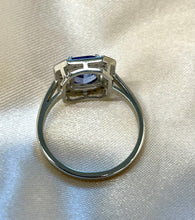 Load image into Gallery viewer, Tanzanite and Diamond Ring Set in Platinum