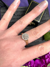 Load image into Gallery viewer, Diamond Cluster Ring Set in 9ct Yellow Gold