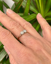 Load image into Gallery viewer, Old Cut Diamond 2 Stone Ring in 18ct Yellow Gold and Platinum