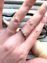 Load image into Gallery viewer, Three Stone Diamond Ring Set in 18ct Yellow Gold