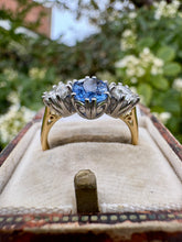 Load image into Gallery viewer, Sapphire and Diamond Trilogy Ring