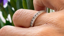 Load image into Gallery viewer, Half Eternity Diamond Ring in 14ct White Gold