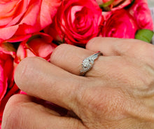 Load image into Gallery viewer, Diamond Solitaire in 9ct White Gold