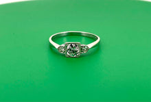 Load image into Gallery viewer, Three Stone Diamond Ring Set in 18ct White Gold