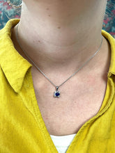 Load image into Gallery viewer, Sapphire and Diamond Preloved Pendant