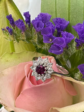 Load image into Gallery viewer, Ruby and Diamond Ring Set in 18ct White Gold