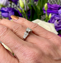 Load image into Gallery viewer, Diamond Solitaire Ring in 14ct White Gold