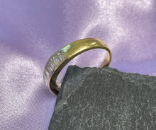 Load image into Gallery viewer, Half Eternity Diamond Baguette Ring in 18ct Yellow Gold