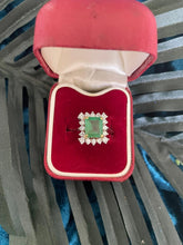 Load image into Gallery viewer, Preloved Emerald and Diamond Ring